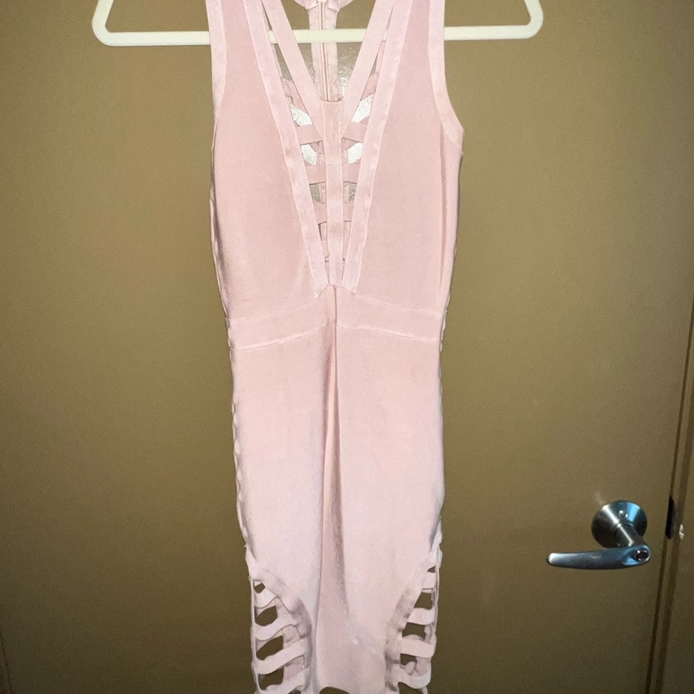 Midi Bodycon Dress - Blush